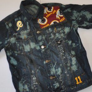 A Nostic Washington Red Skins Jean Jacket Men's L